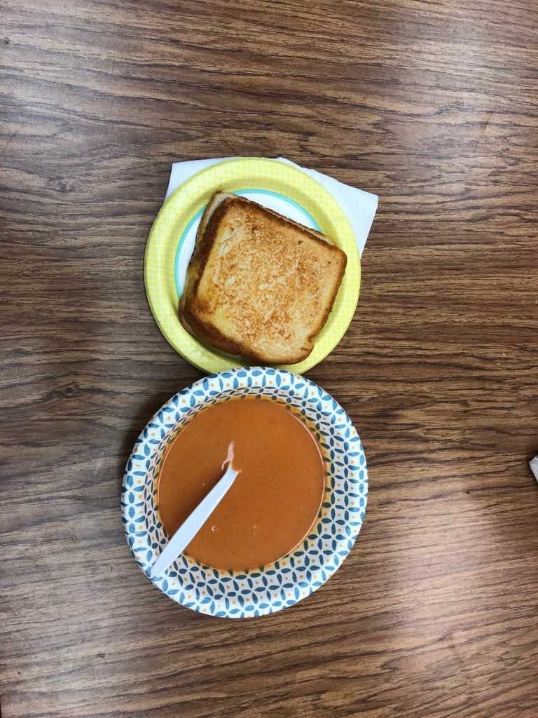sandwich and soup